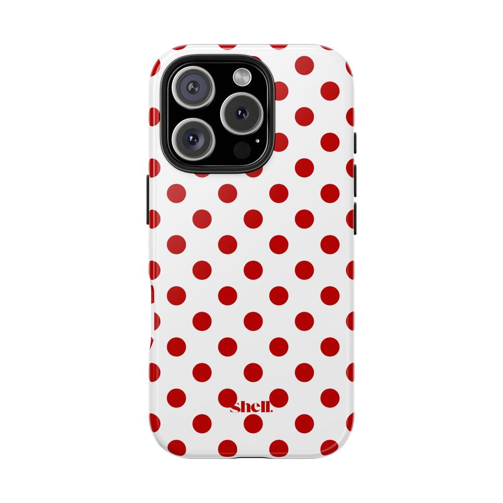 Red Polka Dot Shell