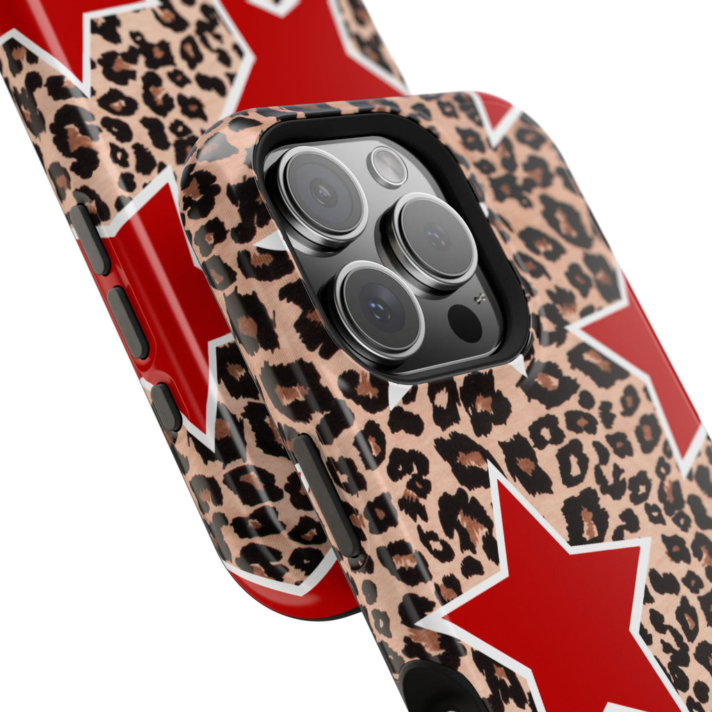 Red Leopard Star Shell (MagSafe)