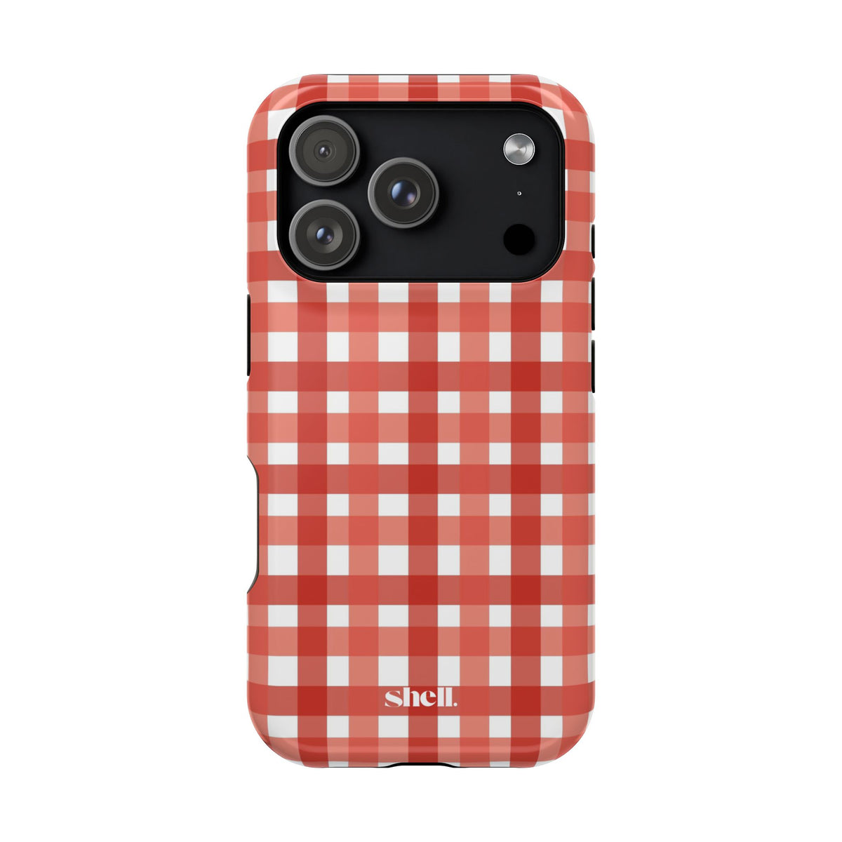 Red Gingham Shell