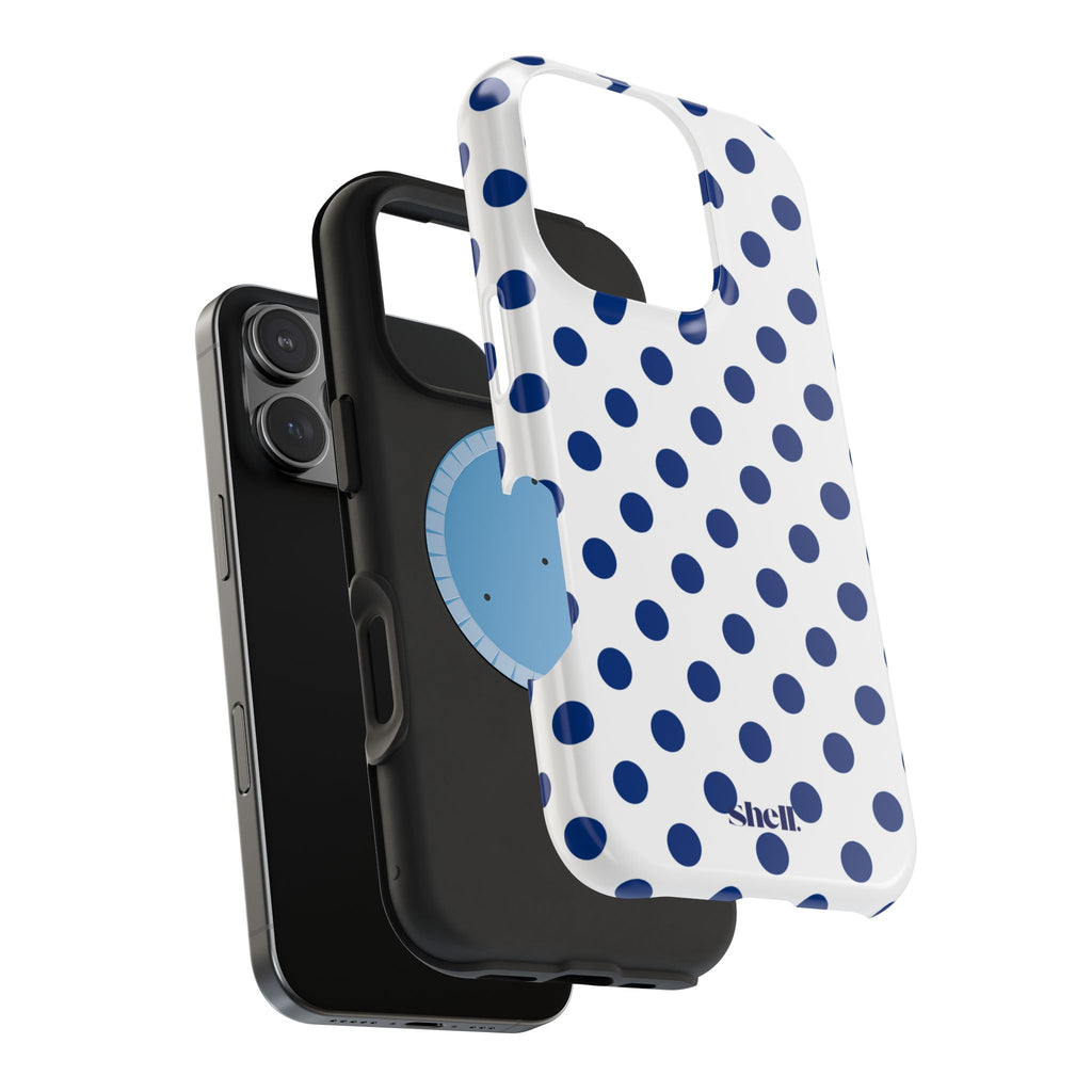 Blue Polka Dots Shell (MagSafe)