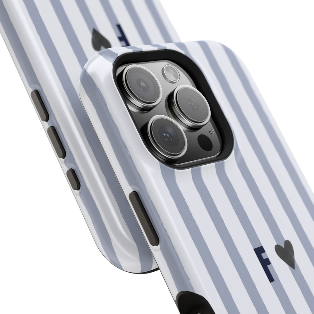 Blue Sweet Stripe Shell (Customizable MagSafe)