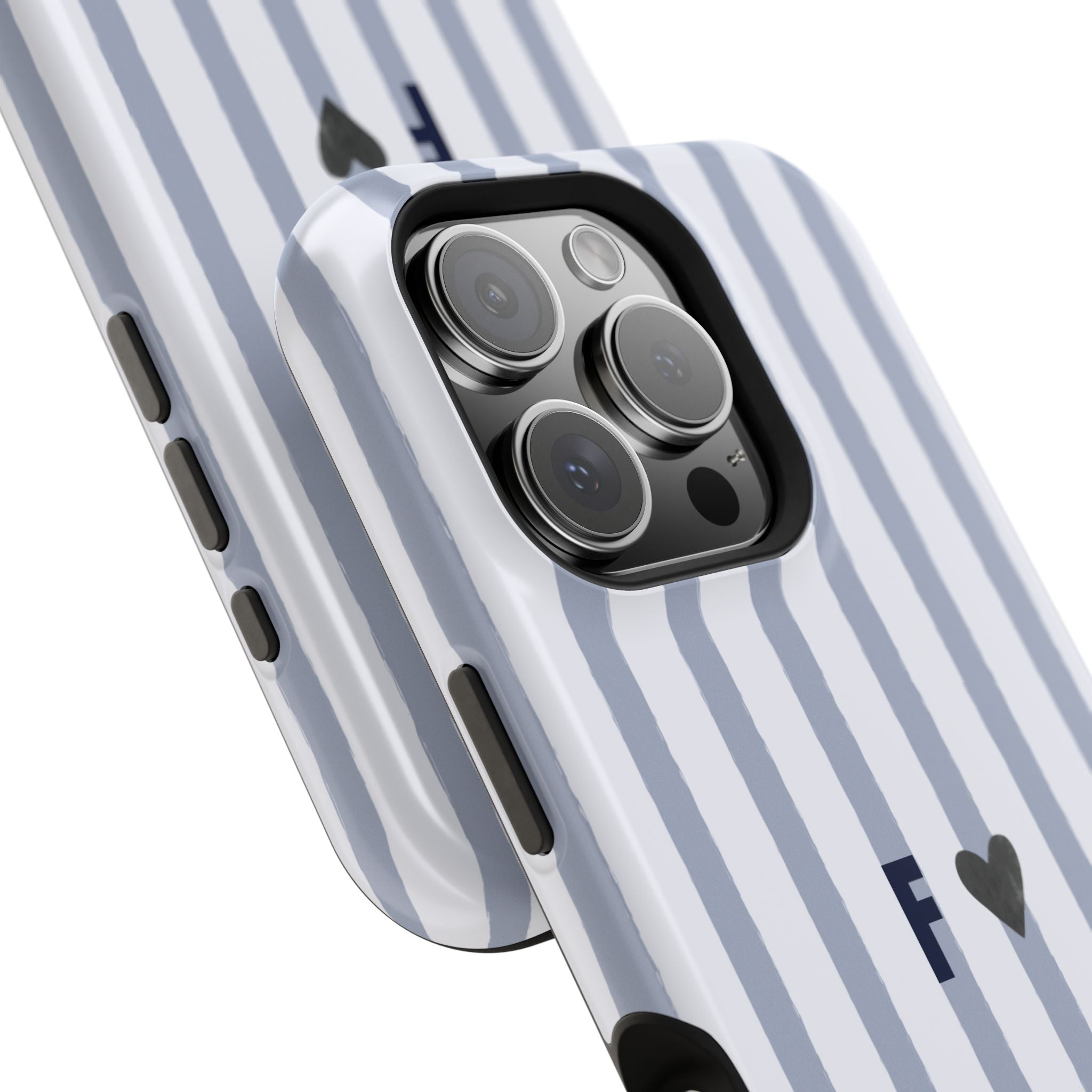 Blue Sweet Stripe Shell (Customizable MagSafe)