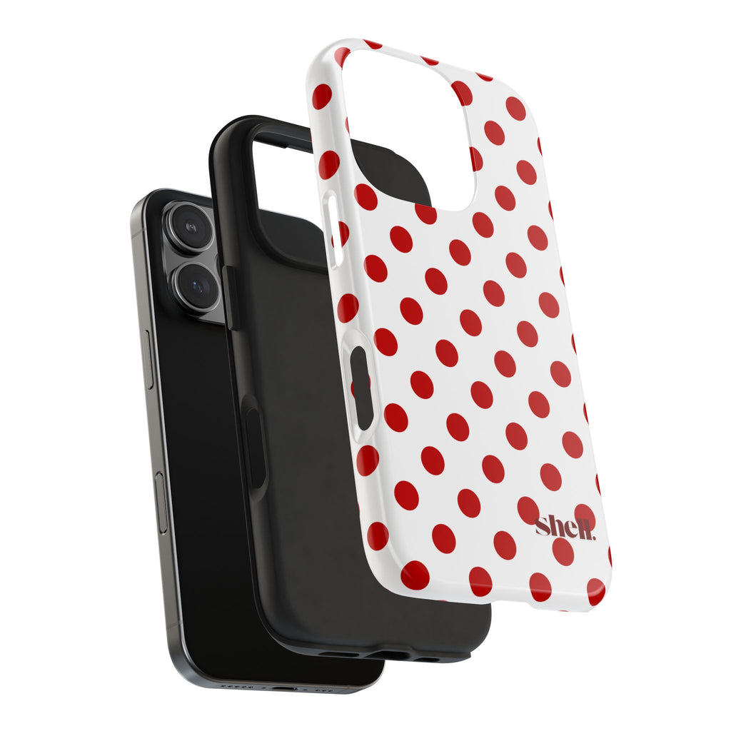Red Polka Dot Shell