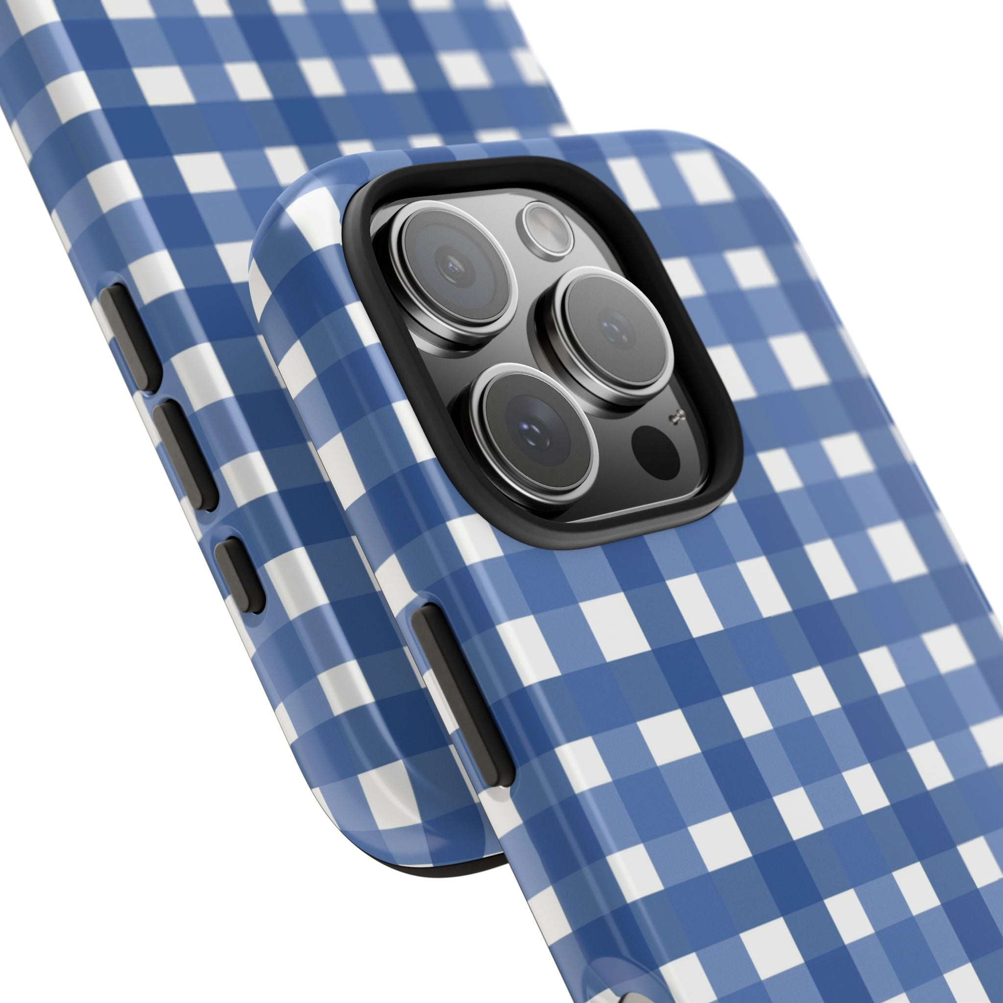Blue Gingham Shell