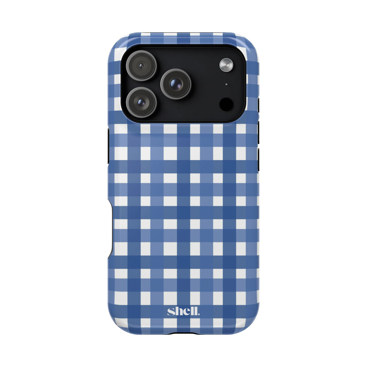 Blue Gingham Shell