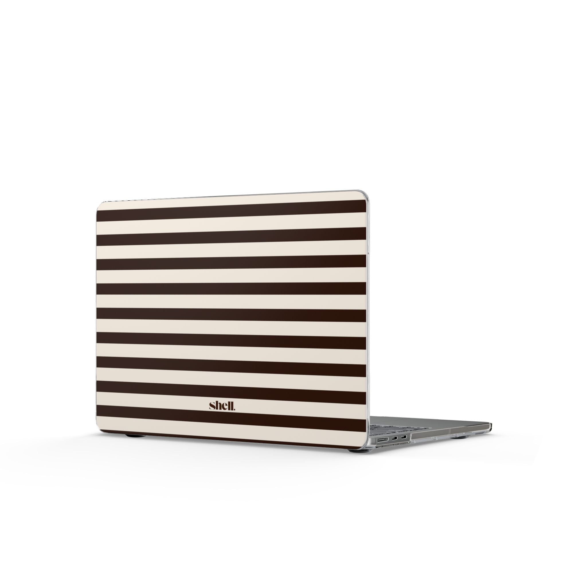 Brown Stripes Laptop Shell