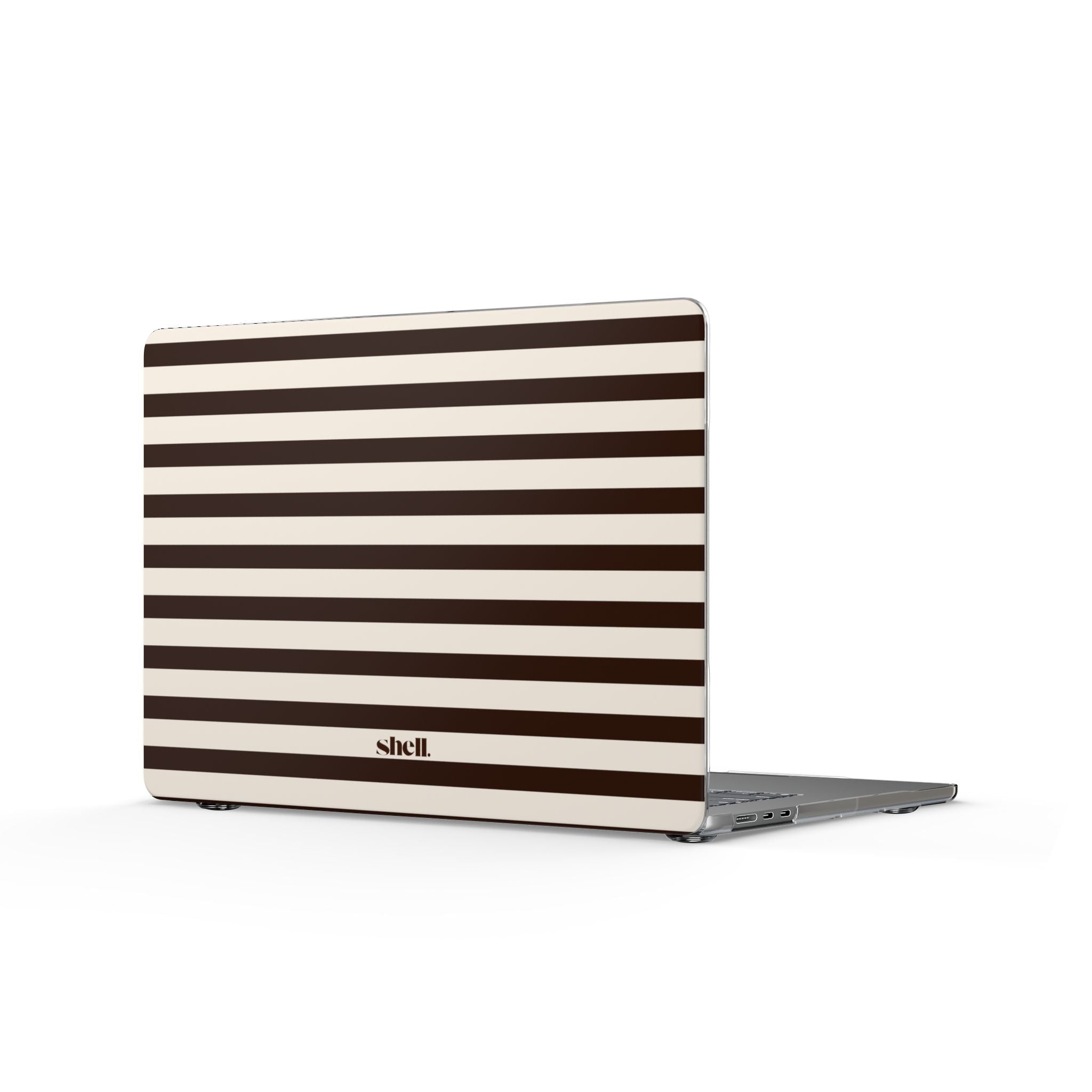Brown Stripes Laptop Shell