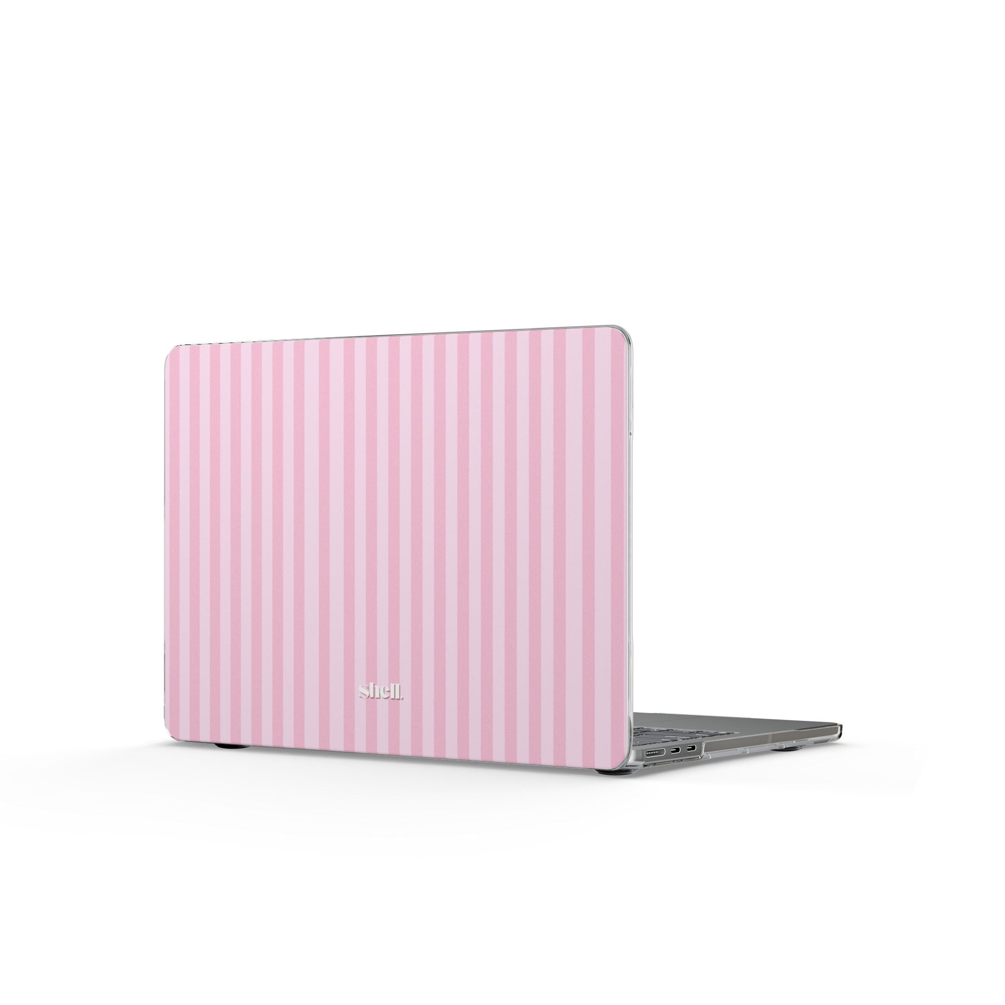 Rosy Stripes Laptop Shell