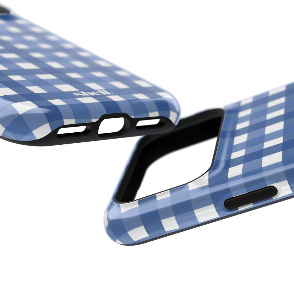 Blue Gingham Shell