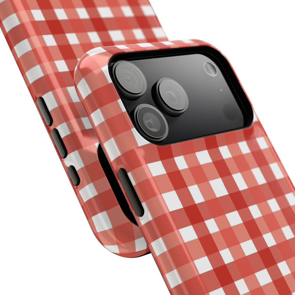 Red Gingham Shell