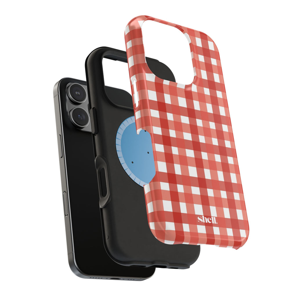 Red Gingham Shell (MagSafe)