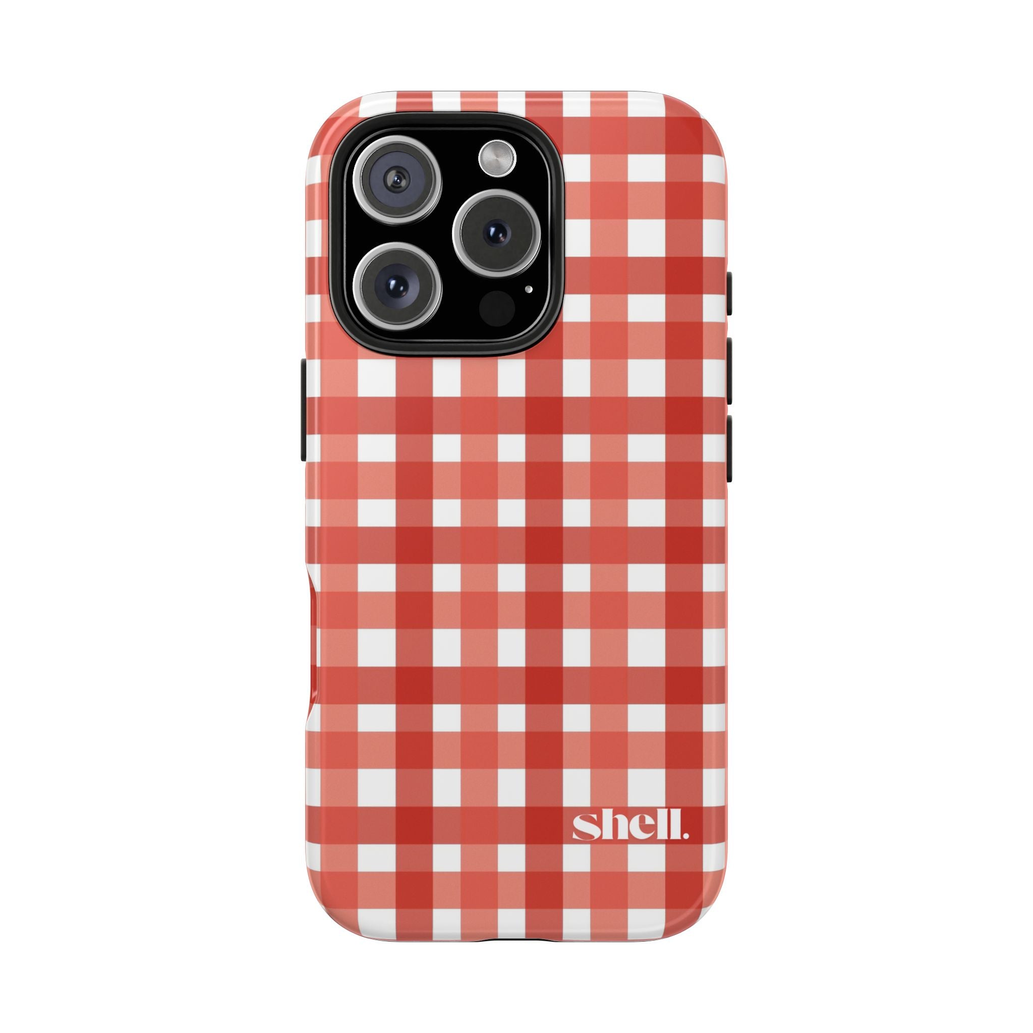 Red Gingham Shell