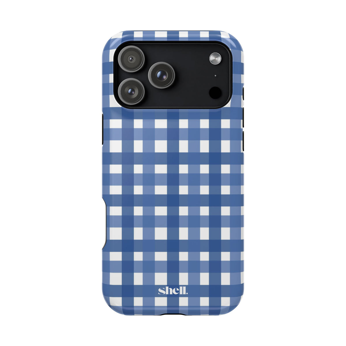 Blue Gingham Shell