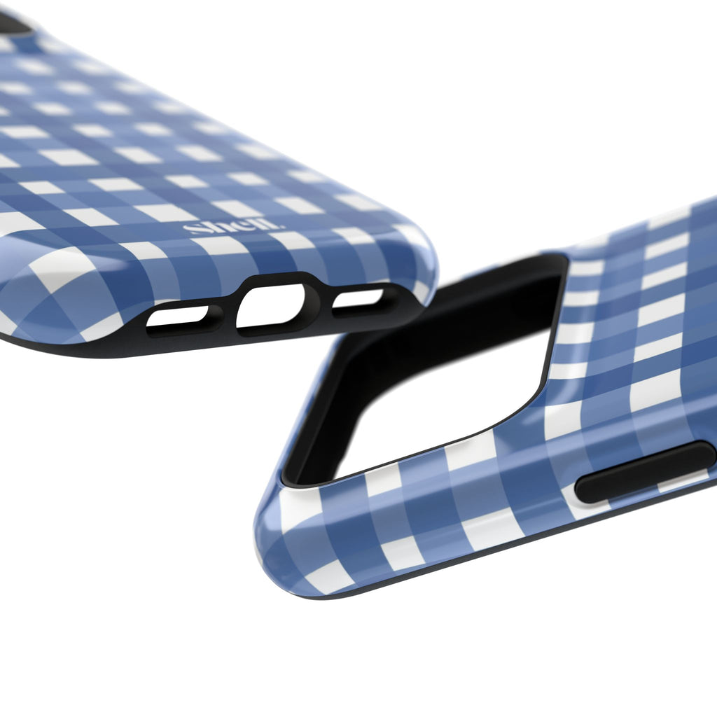 Blue Gingham Shell