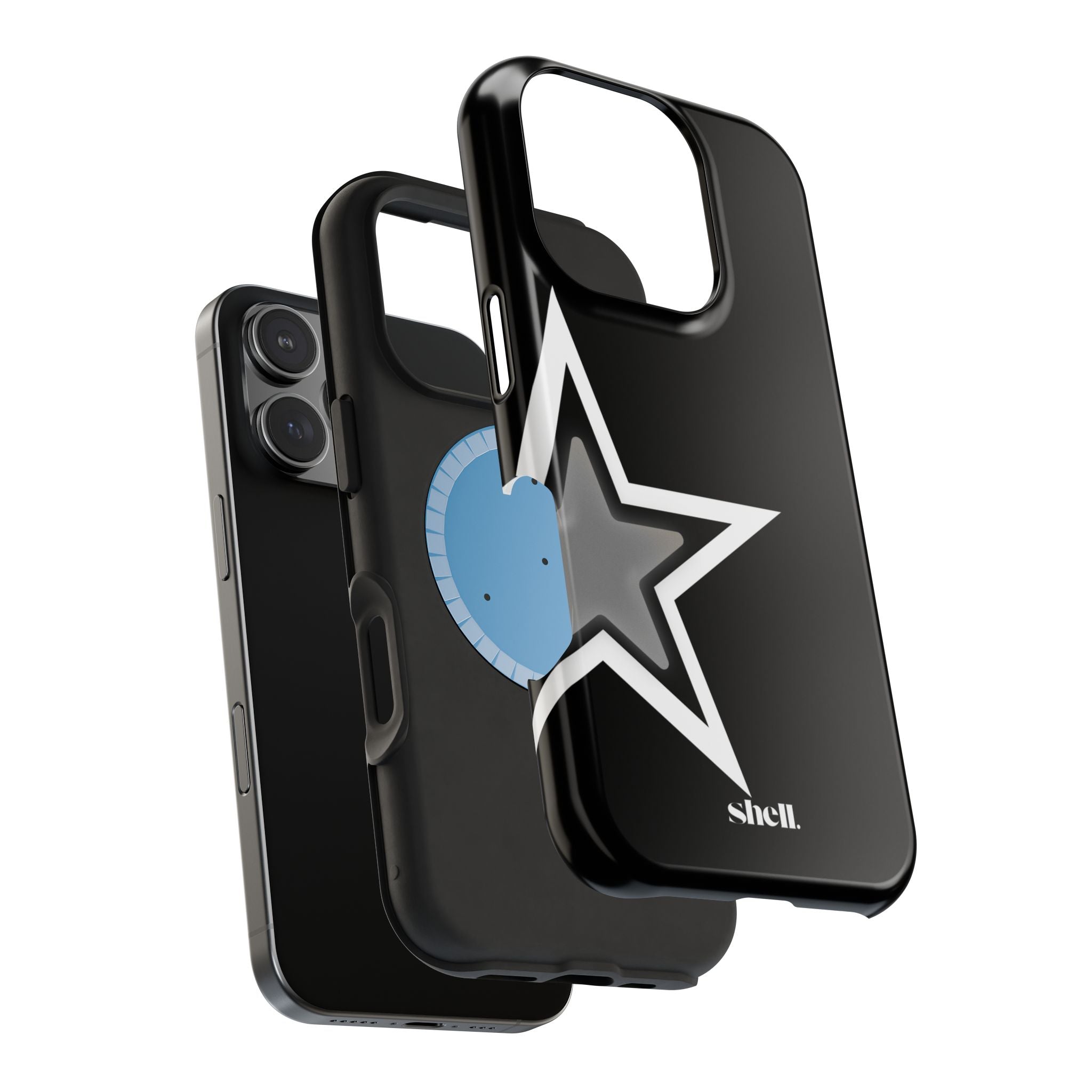 Black Twin Star Shell (MagSafe)