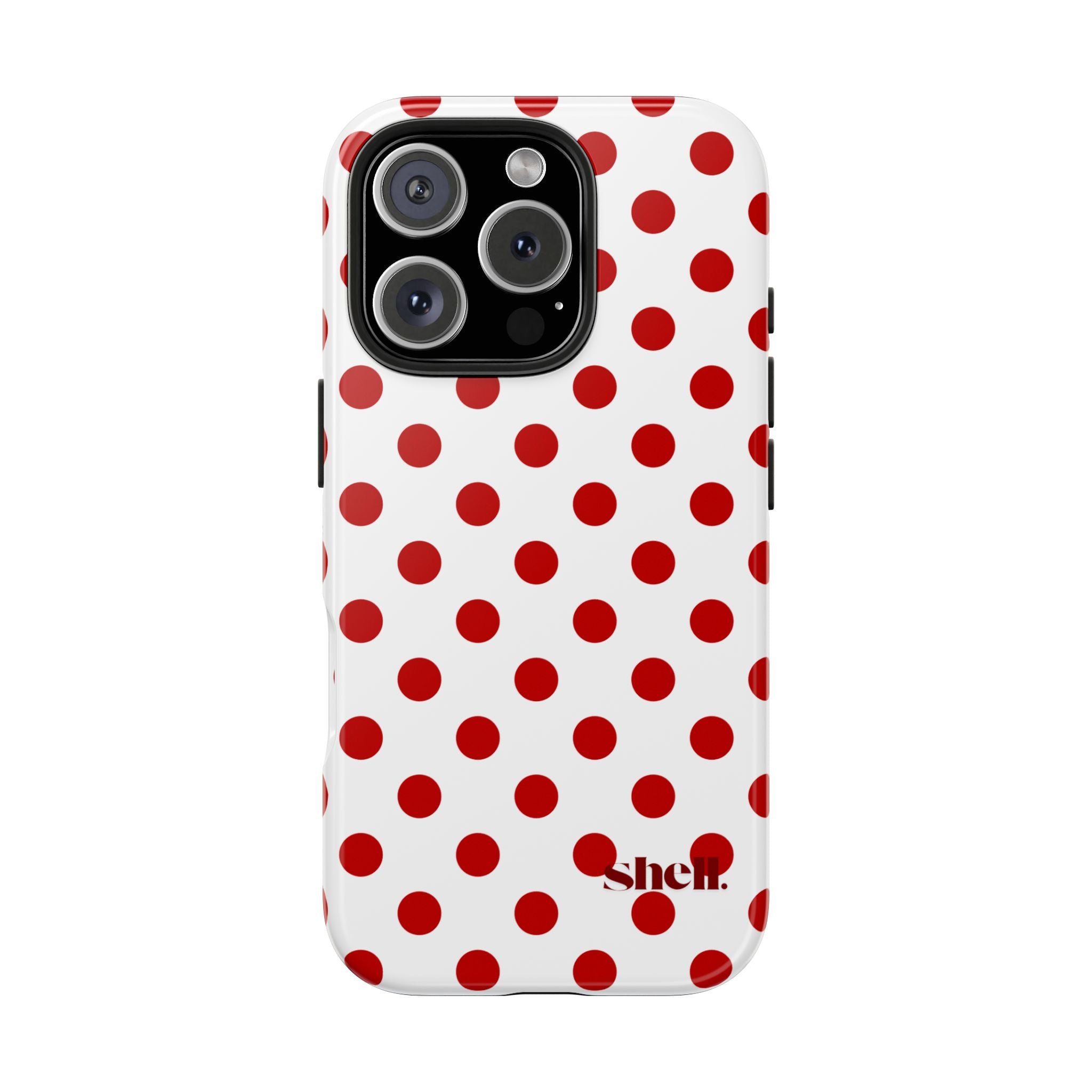 Red Polka Dot Shell
