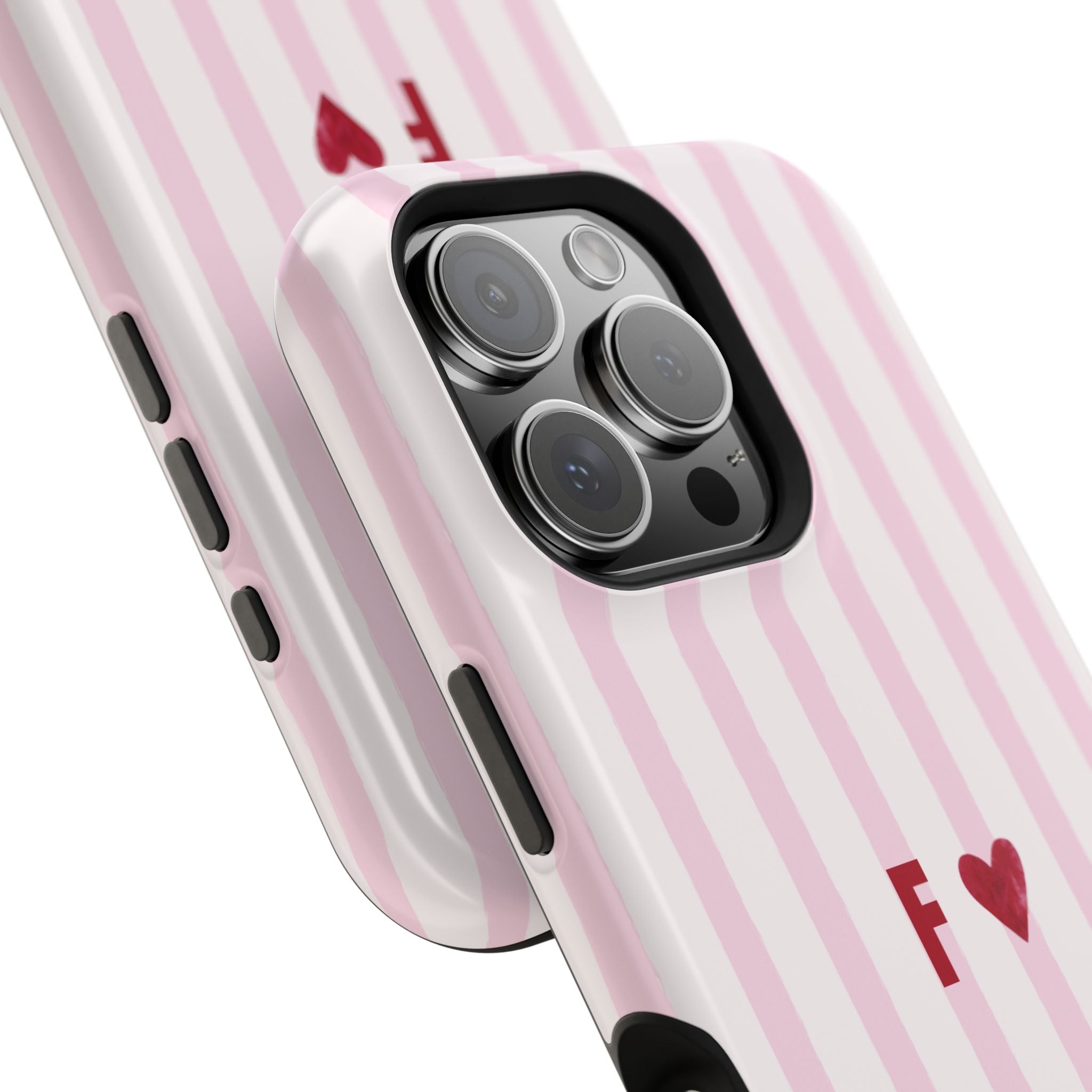 Pink Sweet Stripe Shell (Customizable MagSafe)