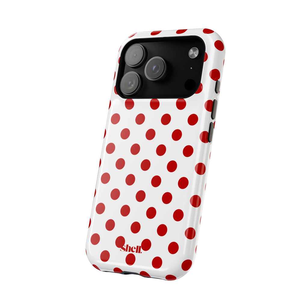 Red Polka Dot Shell