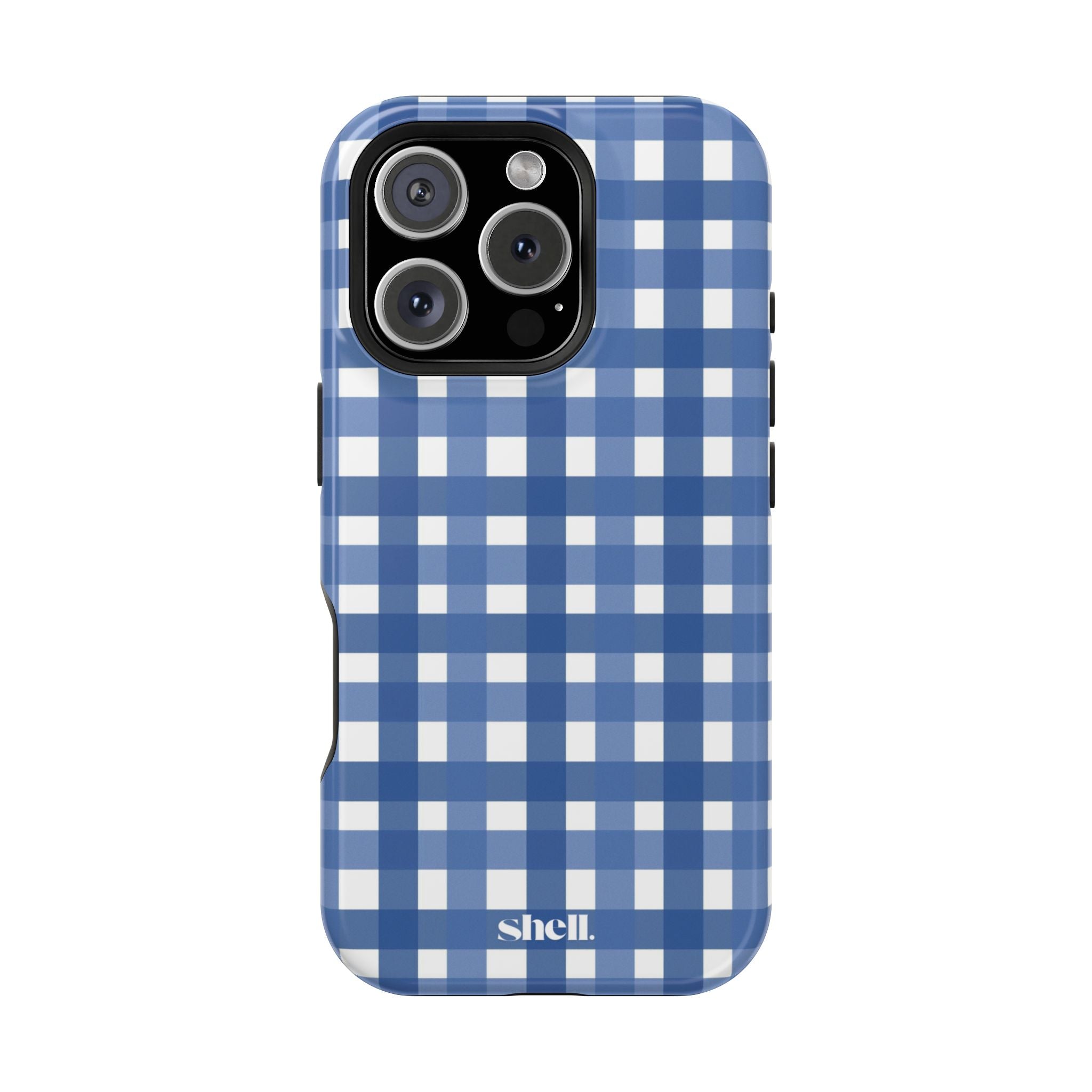 Blue Gingham Shell (MagSafe)