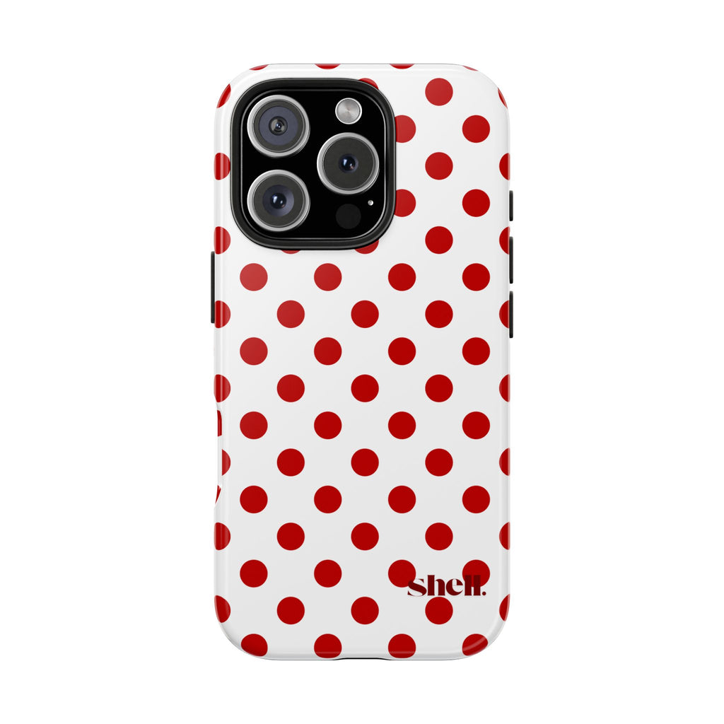 Red Polka Dot Shell