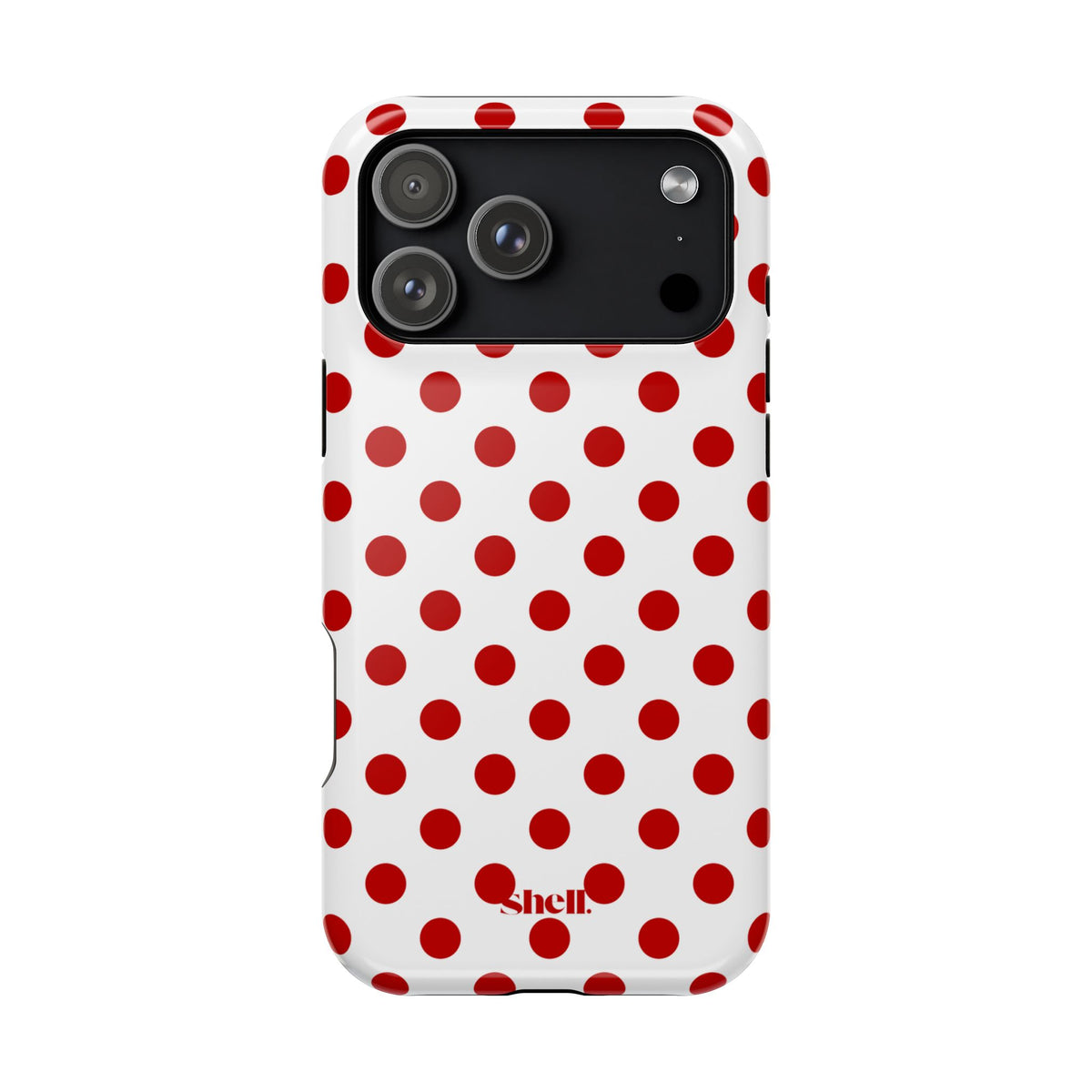 Red Polka Dot Shell