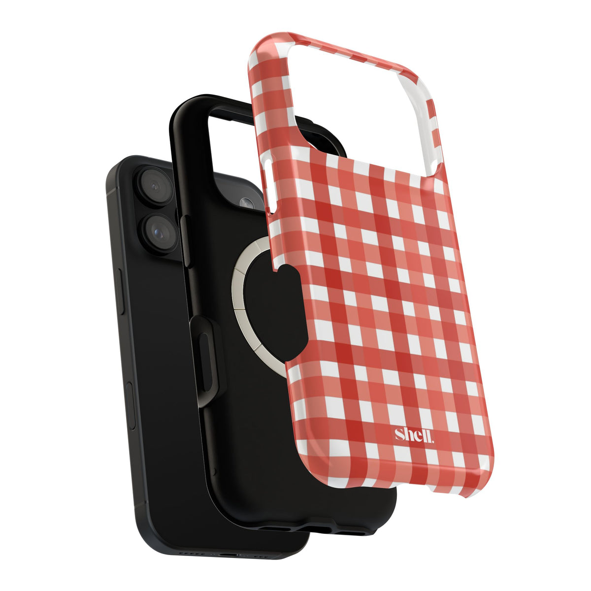 Red Gingham Shell